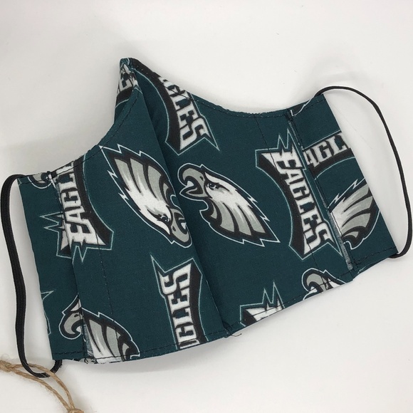 EAGLES Football 100% Cotton Face Mask~New! - Picture 3 of 13